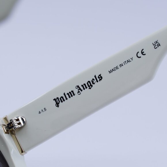 Palm Angels PERI103 ELFIN 0107 Sunglasses White Aviator Frame, Grey Lenses - Picture 6 of 9
